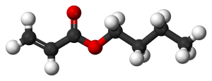 ساختار مولکولی بوتیل آکریلات
